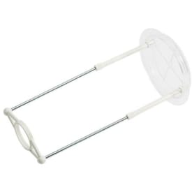 Skärmstativ, vit plast, Ø34mm, flyttbar 14 - 21 cm