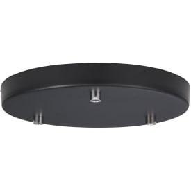 Halo Design takkopp, 3 utgångar, svart