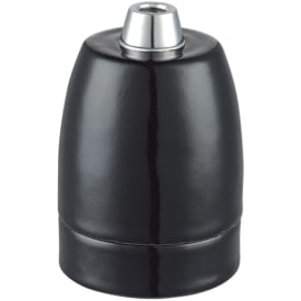 Halo Design porslin E27 sockel, sort