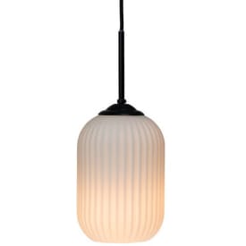 Dyberg Larsen Riflet pendellampe, Ø14 cm