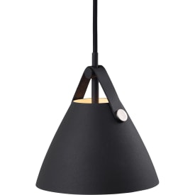Dftp Strap pendellampa, svart, Ø16 cm