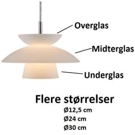 Halo Design reserveglassæt til Dallas pendel, Ø18 cm