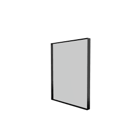 Sanibell Basicline spejl, 50x60 cm, mat sort