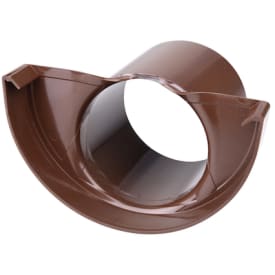 12&quot; x 90 mm Endebunn med tut brun Plastmo