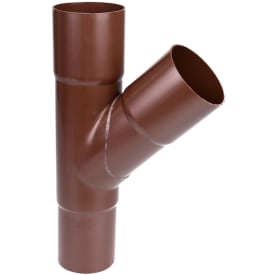 110 x 90 mm x 60° Grenrør brun Plastmo