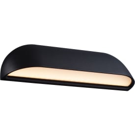 Nordlux Front 26 utelys vegg, sort, 26 cm