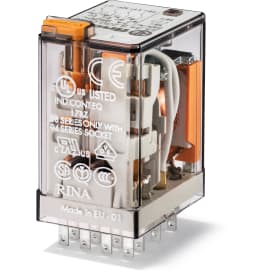 Pin relé Industri S55.34, 4P, 7A, 230V AC
