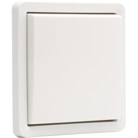 Fjedertryk, 10A, IP55, hvid