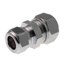 VSH super D1401F rak koppling 12x8 mm, förkromad, mässing