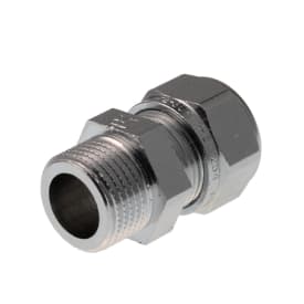 VSH super D1402F rak koppling 22 mm x R20, förkromad, mässing