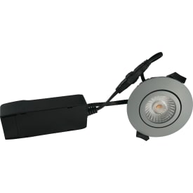 Nordtronic Low Profile ECO innfelt spotlight, grå, 2700K