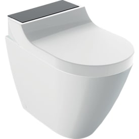 Geberit AquaClean Tuma Comfort douchetoilet, back-to-wall, sort/hvid