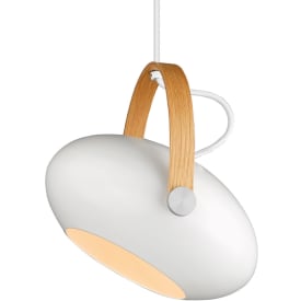 Halo Design D.C pendellampa, vit, Ø26 cm