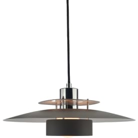 Halo Design Sørup pendellampe, krom/sort