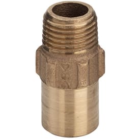 Lodde overgang med nippel 22 mm x 3/4"