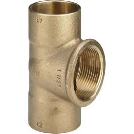 Lodde tee 22 x 1/2" x 22 mm