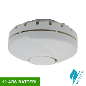 Foss Life Bluu Circle 10+ varmealarm, batteri, hvid