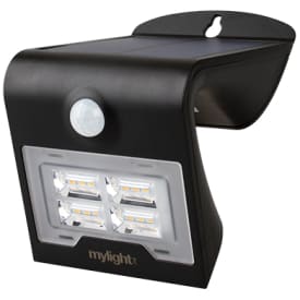 Mylight solcelle væglampe med sensor, 2W