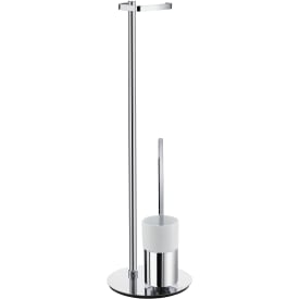 Smedbo toiletrulleholder med toiletbørste, krom