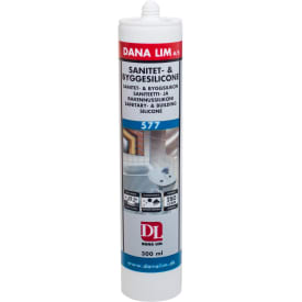 Dana Lim 577 sanitets- og byggesilicone 300 ml, transparent