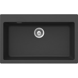 Intra Granite Primus N100 XL kjøkkenvask, 79x50 cm, svart