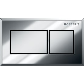 Geberit Square betjeningsplate, krom/matt krom