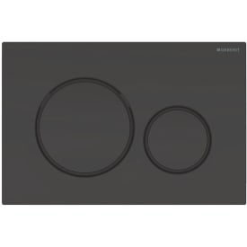 Geberit Sigma 20 Round spolplatta, svart/matt svart