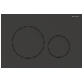 Geberit Sigma 20 spolplatta, matt svart/svart