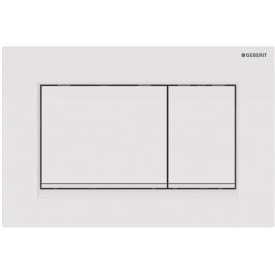 Geberit Sigma 30 betjeningsplade, hvid/mat hvid