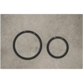 Geberit Sigma 50 betjeningsplade, beton look/sort krom