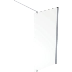 Contura Shower Space dusjvegg, 69 cm, klart glass, aluminiumsprofil