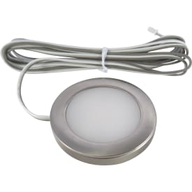 Nordtronic Linea inn-/påbygningsspot, 2,3W/3000K LED, børstet aluminium