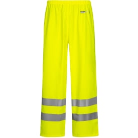 Lyngsøe PU regnbukse, High-Vis gul, klasse 2, str XL