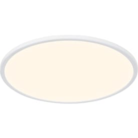 Nordlux Oja plafond, 3-stegs dämpning, vit, Ø42 cm