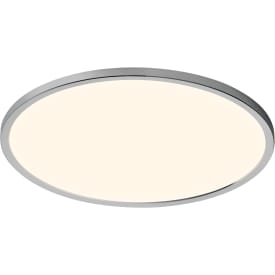 Nordlux Oja Bath plafond, 3-stegs-dämpning, krom, Ø42 cm