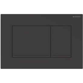 Geberit Sigma 20 Square spolplatta, matt svart/svart