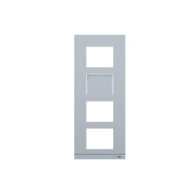 ABB-velkomstramme for videosystem, alu, størrelse 1/4 (4 moduler) 41384CF-A