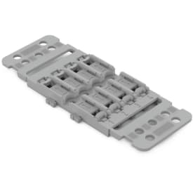 Holder m/avlastning 4-veis t/Inline-kontakt, skrufeste, grå