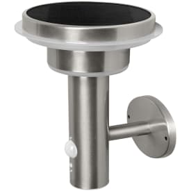 Ledvance Endura Style Circle vägglampa solcell, sensor, rostfritt stål