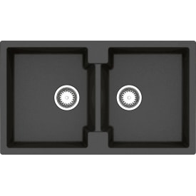 Lavabo Amsterdam 20 diskbänk, 86x50 cm, svart