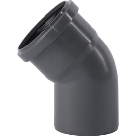 75 mm x 45° Böj avlopp PP grå
