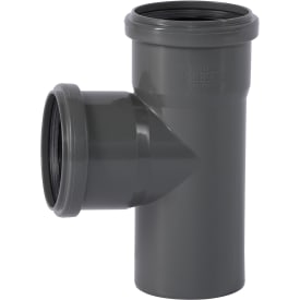 75 mm x 87° Grenrørsavløp PP grå