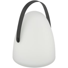 Eglo batteridrevet bordlampe, med afbryder, Ø210 mm H300 mm, hvid/sort