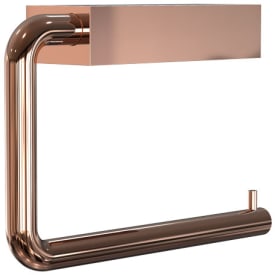 Frost Quadra toiletrulleholder 3, poleret kobber