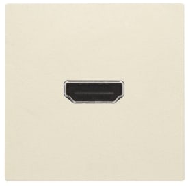 Niko HDMI uttak for pluggmontering, kremfarget