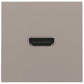 Niko HDMI udtag connector for stikmontering, bronze