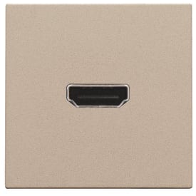 Niko HDMI uttak for pluggmontering, beige