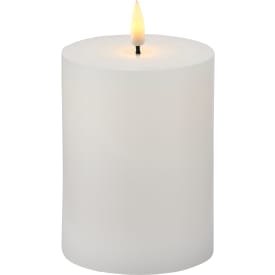 Sille Exclusive LED-Stearinlys, Ø75 H100, batteri, hvid
