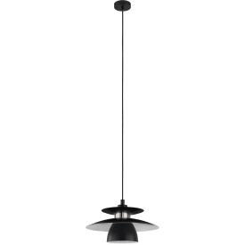 Eglo Brenda pendellampe, svart, Ø32 cm