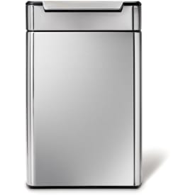 Simplehuman affaldsspand, 48 liter, touch, børstet stål